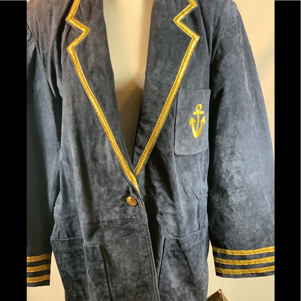 Suede Navy-themed Jacket